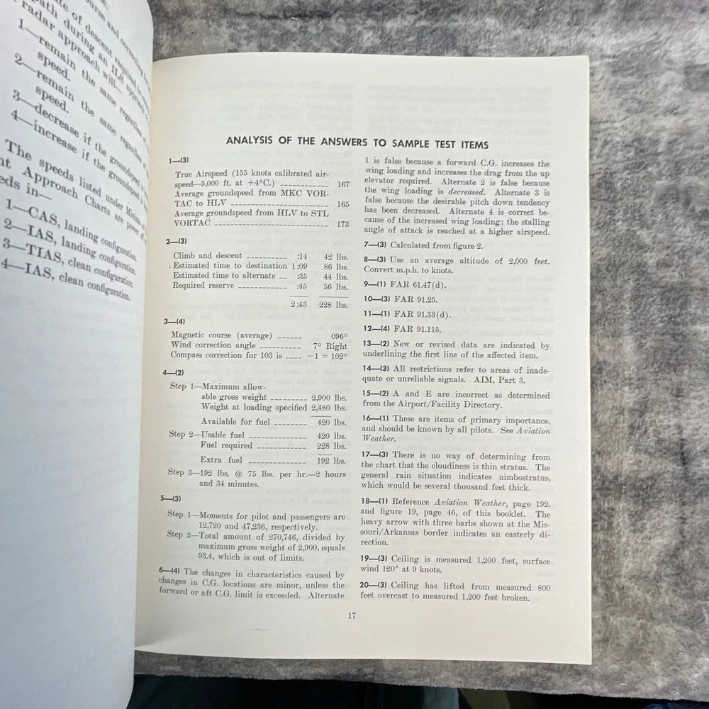 Instrument Rating Airplane Written Test Guide FAA AC 61-8B Vintage